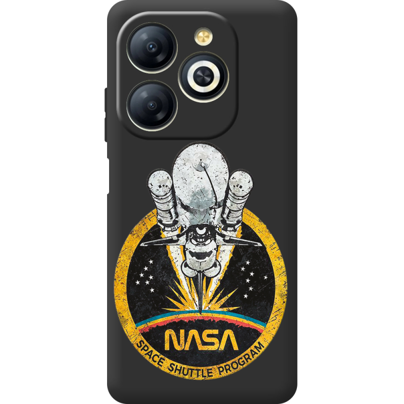 Черный чехол BoxFace Infinix Smart 8 NASA Spaceship