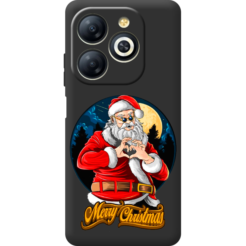 Черный чехол BoxFace Infinix Smart 8 Cool Santa