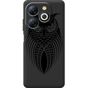 Черный чехол BoxFace Infinix Smart 8 Owl