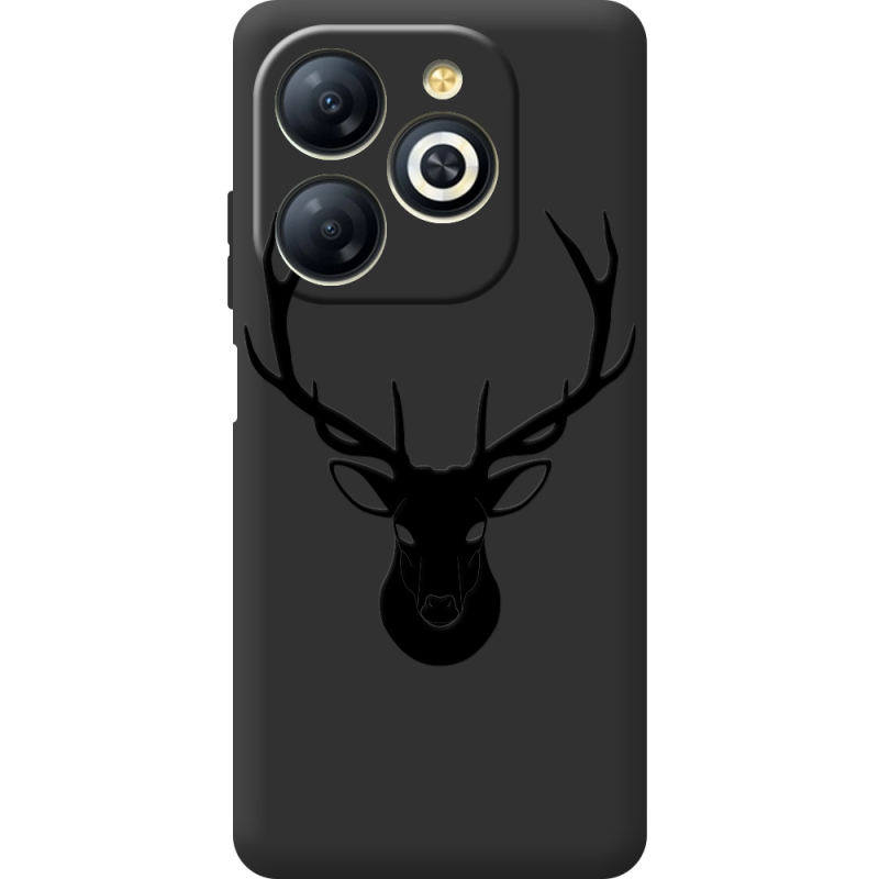 Черный чехол BoxFace Infinix Smart 8 Deer