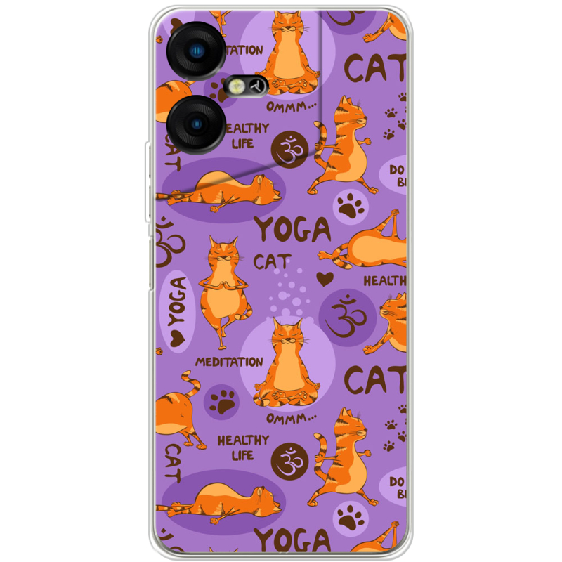 Чехол BoxFace Tecno POVA Neo 3 Yoga Cat