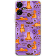 Чехол BoxFace Tecno POVA Neo 3 Yoga Cat