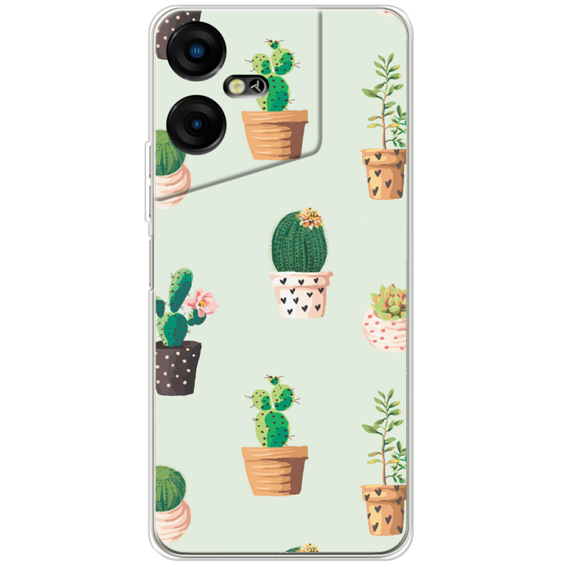 Чехол BoxFace Tecno POVA Neo 3 L-green Cacti