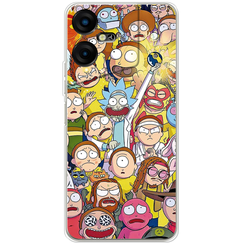 Чехол BoxFace Tecno POVA Neo 3 Rick and Morty