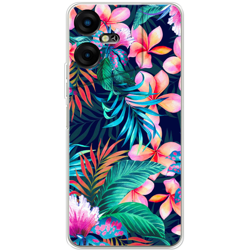 Чехол BoxFace Tecno POVA Neo 3 flowers in the tropics