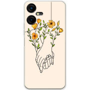 Чехол BoxFace Tecno POVA Neo 3 Flower Hands