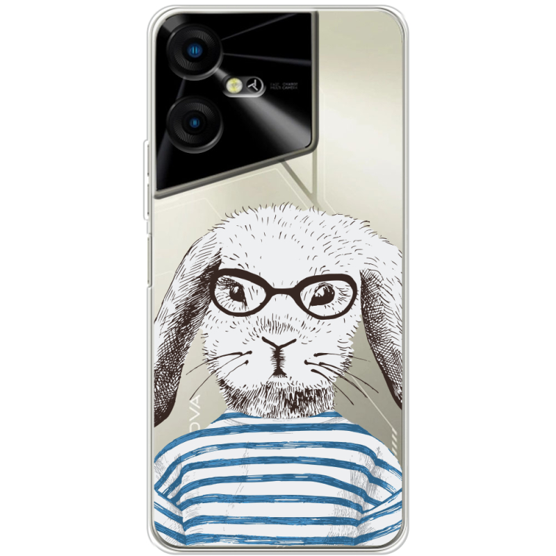 Прозрачный чехол BoxFace Tecno POVA Neo 3 MR. Rabbit