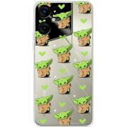 Прозрачный чехол BoxFace Tecno POVA Neo 3 Pattern Baby Yoda