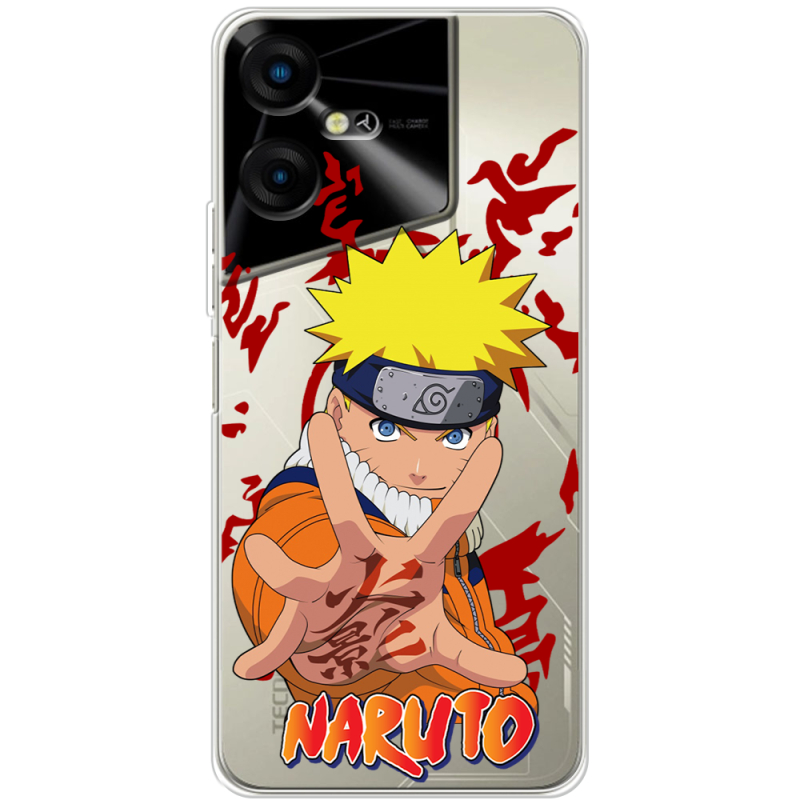 Прозрачный чехол BoxFace Tecno POVA Neo 3 Naruto