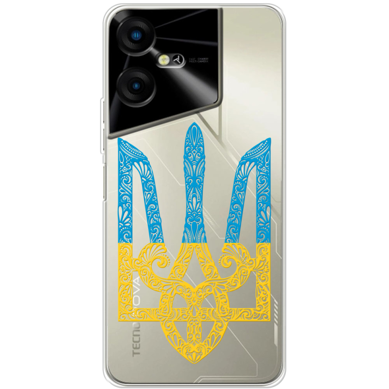 Прозрачный чехол BoxFace Tecno POVA Neo 3 Gold Trident