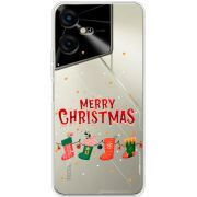 Прозрачный чехол BoxFace Tecno POVA Neo 3 Merry Christmas