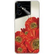 Прозрачный чехол BoxFace Tecno POVA Neo 3 Red Poppies