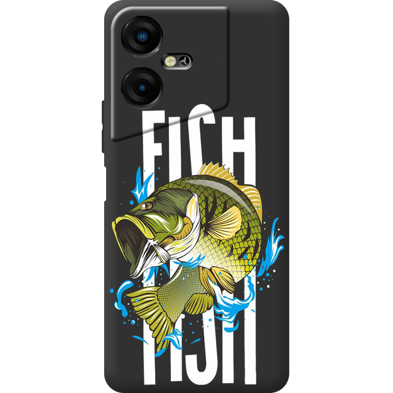 Черный чехол BoxFace Tecno POVA  Neo 3 Fish