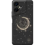 Черный чехол BoxFace Tecno POVA  Neo 3 Moon