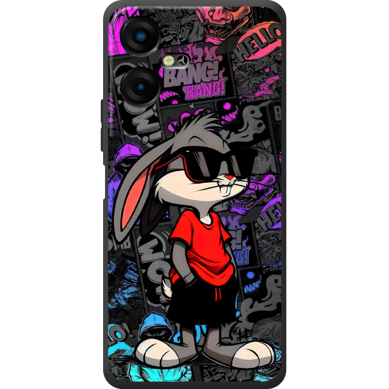 Черный чехол BoxFace Tecno POVA  Neo 3 Малий вухань