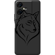 Черный чехол BoxFace Tecno POVA  Neo 3 Wolf