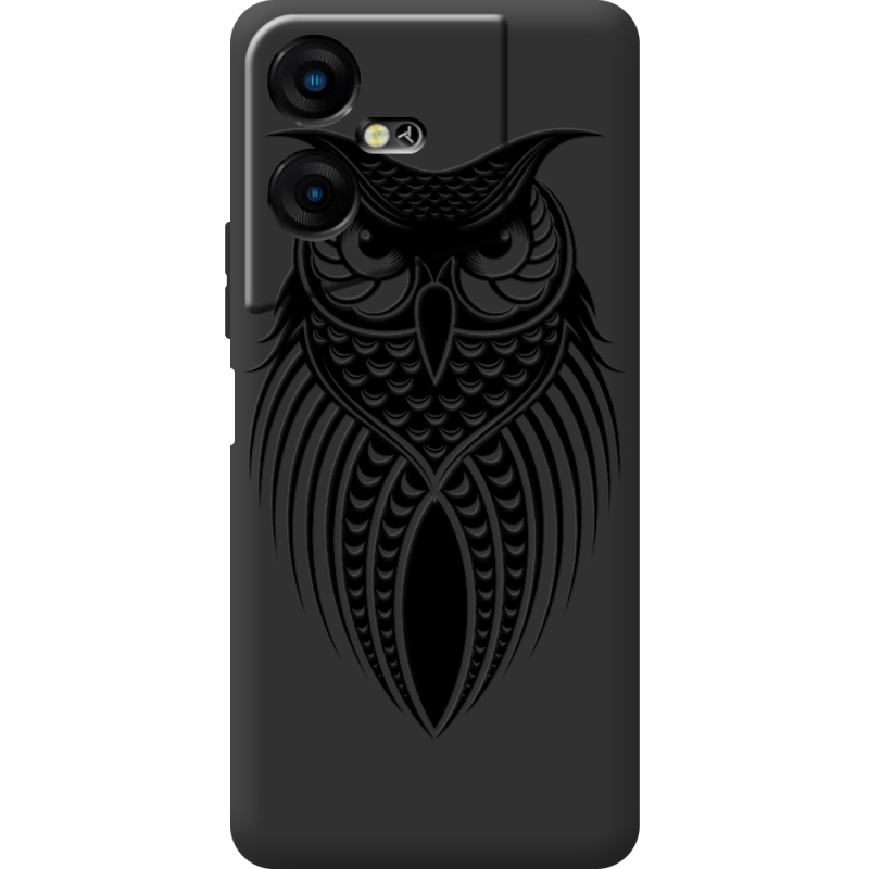 Черный чехол BoxFace Tecno POVA  Neo 3 Owl