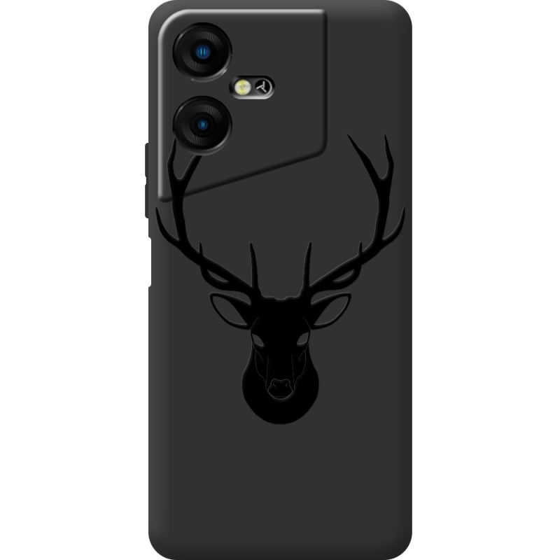 Черный чехол BoxFace Tecno POVA  Neo 3 Deer