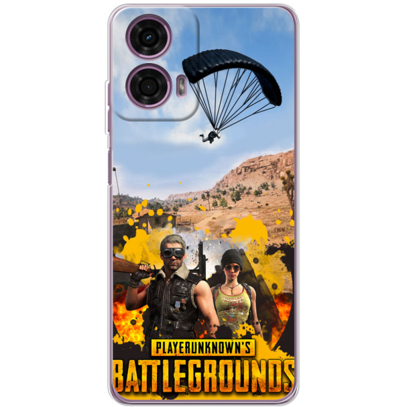 Чехол BoxFace Motorola G24 Pubg parachute