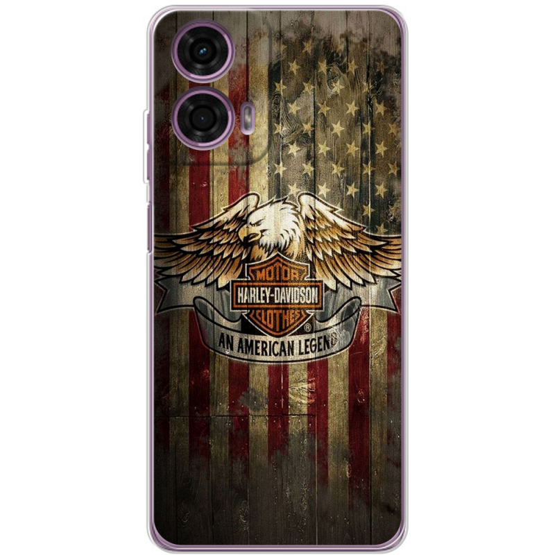 Чехол BoxFace Motorola G24 Harley An American Legend