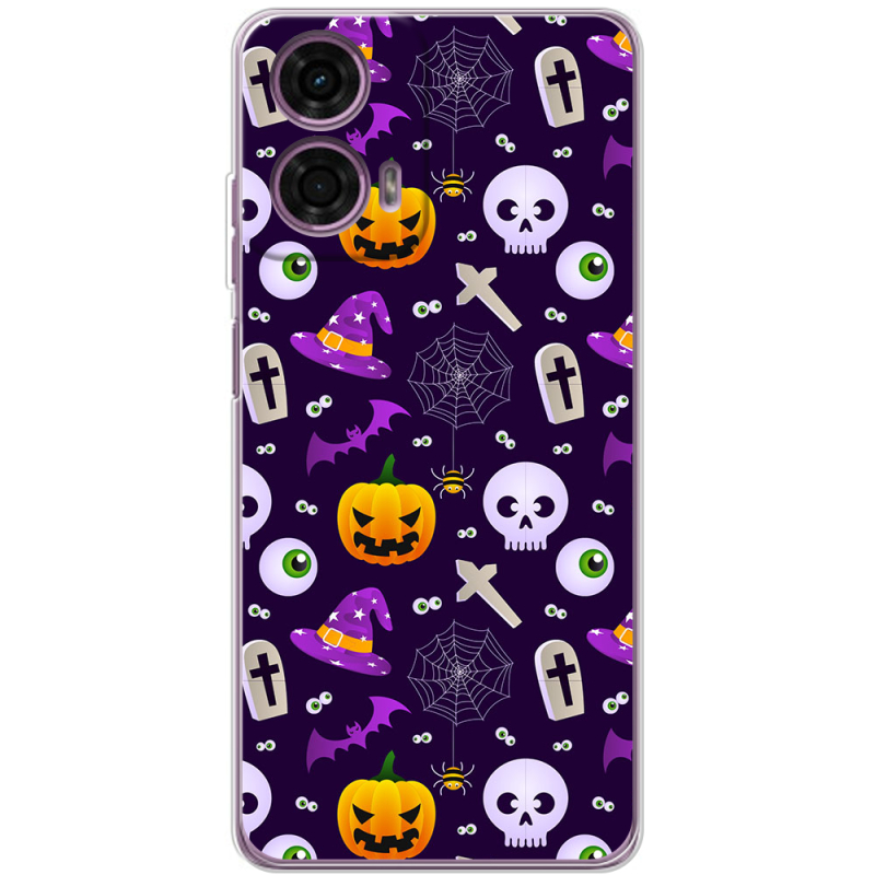 Чехол BoxFace Motorola G24 Halloween Purple Mood