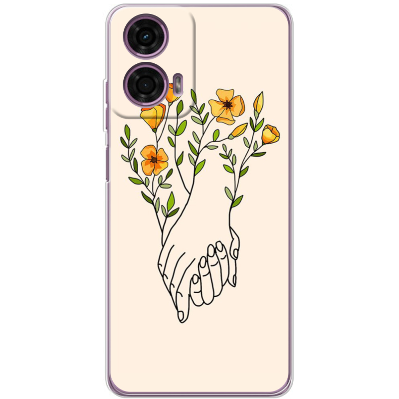 Чехол BoxFace Motorola G24 Flower Hands