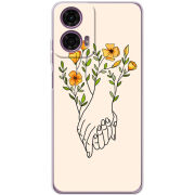 Чехол BoxFace Motorola G24 Flower Hands