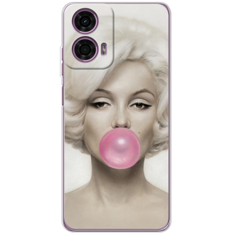 Чехол BoxFace Motorola G24 Marilyn Monroe Bubble Gum