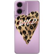 Прозрачный чехол BoxFace Motorola G24 Wild Love