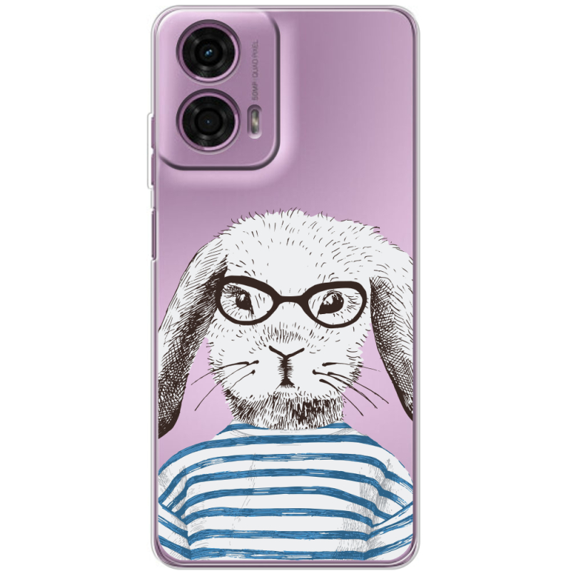 Прозрачный чехол BoxFace Motorola G24 MR. Rabbit