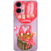 Прозрачный чехол BoxFace Motorola G24 Valentine Dwarfs