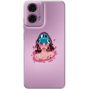 Прозрачный чехол BoxFace Motorola G24 Selena Gomez