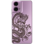 Прозрачный чехол BoxFace Motorola G24 Chinese Dragon