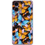 Прозрачный чехол BoxFace Motorola G24 Butterfly Morpho