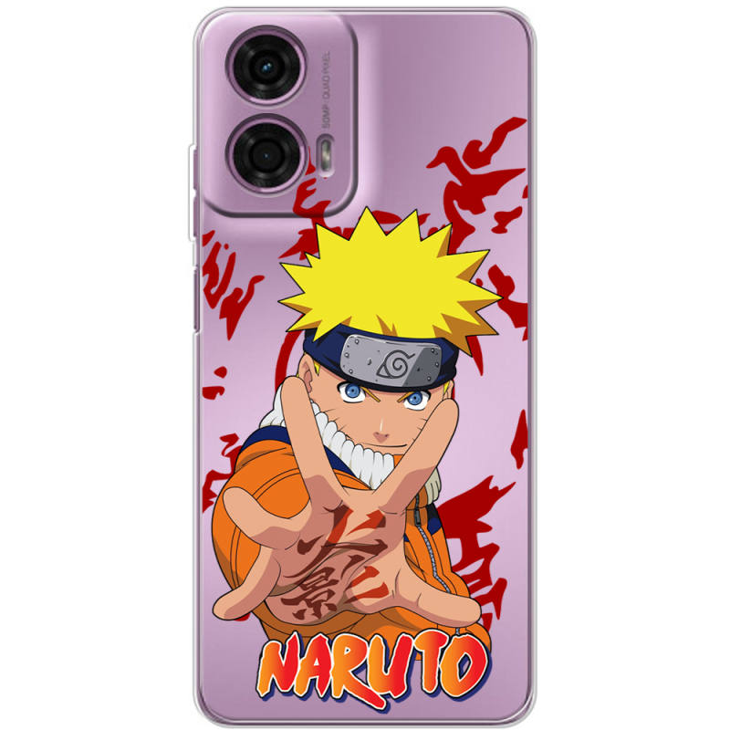 Прозрачный чехол BoxFace Motorola G24 Naruto