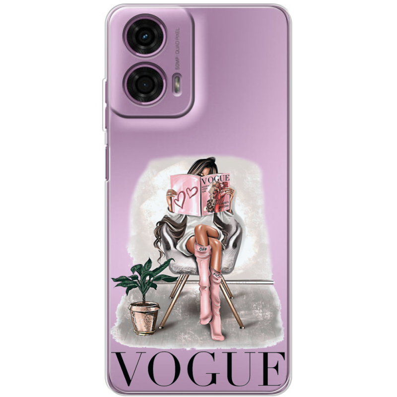 Прозрачный чехол BoxFace Motorola G24 VOGUE