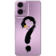 Прозрачный чехол BoxFace Motorola G24 Swan question