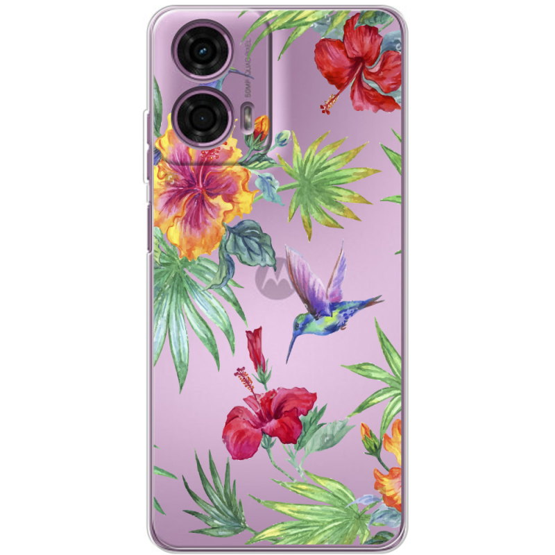 Прозрачный чехол BoxFace Motorola G24 Tropical