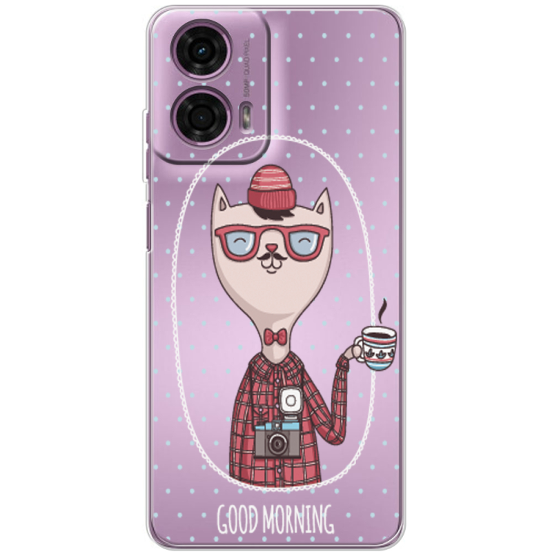 Прозрачный чехол BoxFace Motorola G24 Good Morning