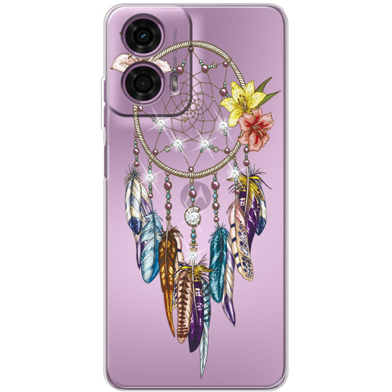 Чехол со стразами Motorola G24 Dreamcatcher