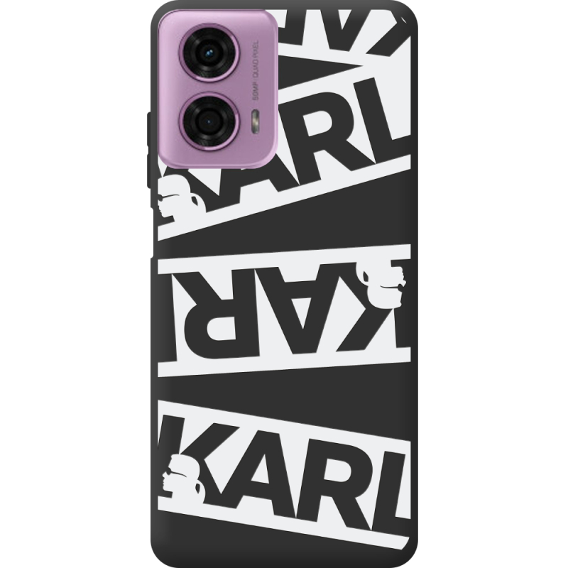 Черный чехол BoxFace Motorola G24 White Karl