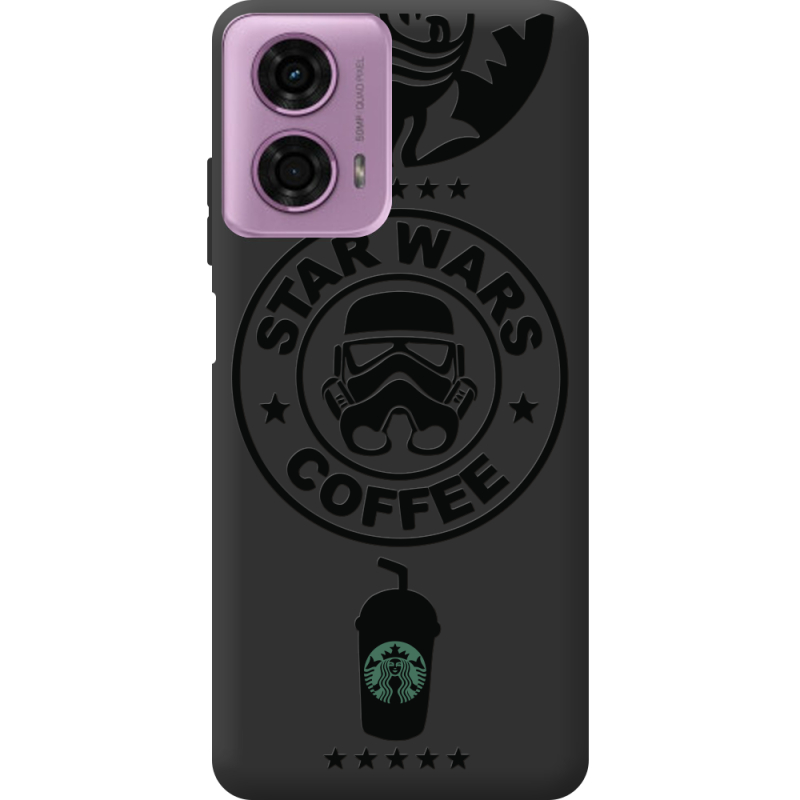 Черный чехол BoxFace Motorola G24 Dark Coffee