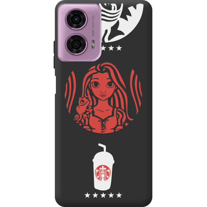 Черный чехол BoxFace Motorola G24 RedWhite Coffee