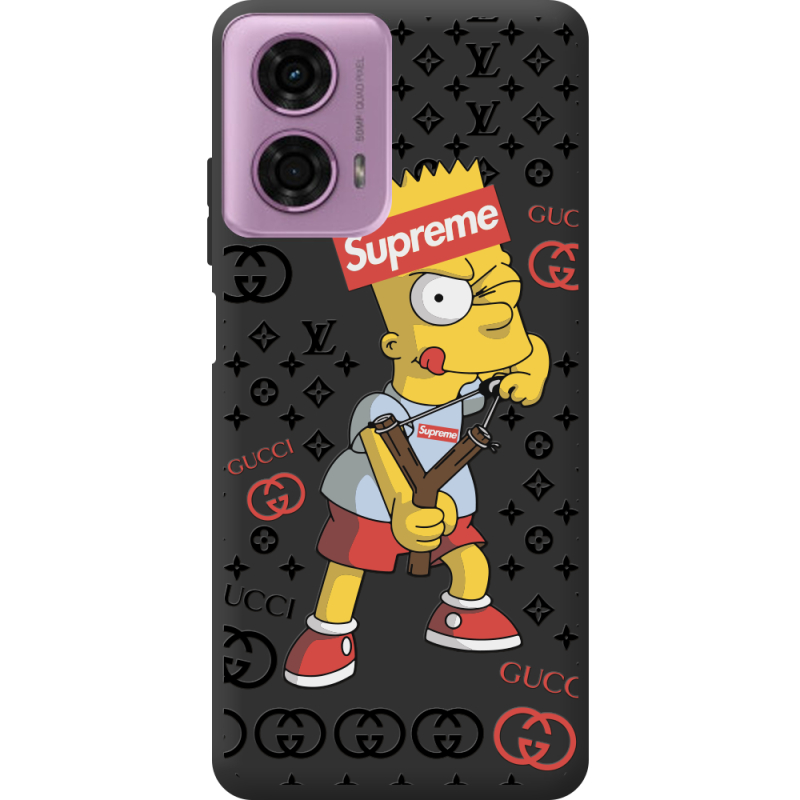 Черный чехол BoxFace Motorola G24 Yellow Fun