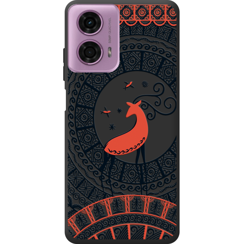 Черный чехол BoxFace Motorola G24 Ornament