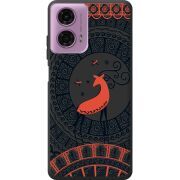 Черный чехол BoxFace Motorola G24 Ornament