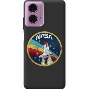 Черный чехол BoxFace Motorola G24 NASA