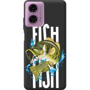 Черный чехол BoxFace Motorola G24 Fish