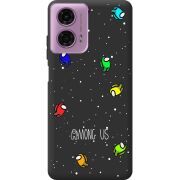 Черный чехол BoxFace Motorola G24 Among Us Invisible