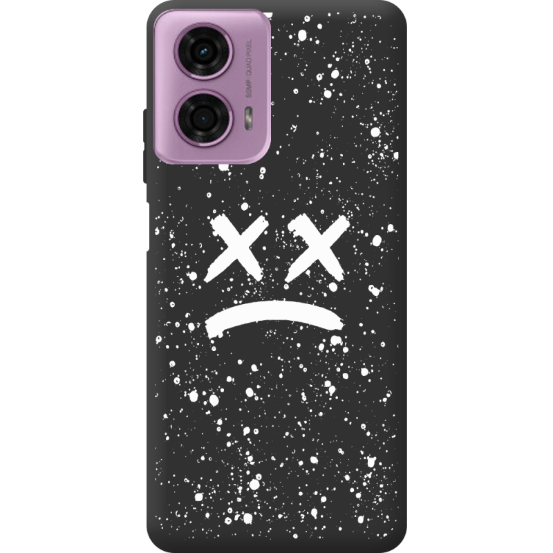 Черный чехол BoxFace Motorola G24 Sad Way